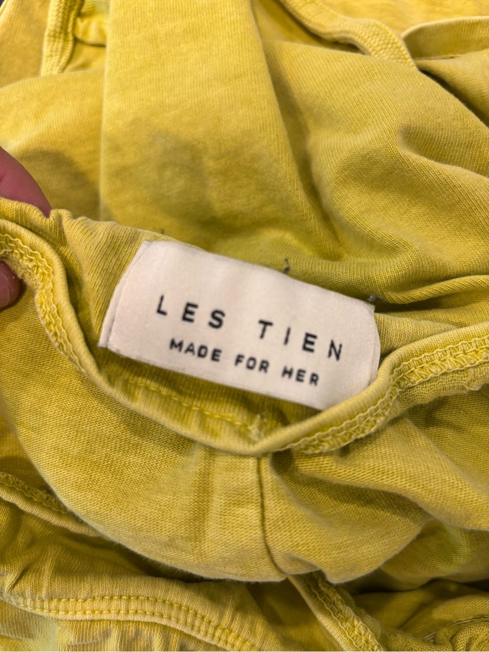 Les Tien Kerry Crop Tank & wrap skirt set in electric dijon color size XS - Picture 14 of 15